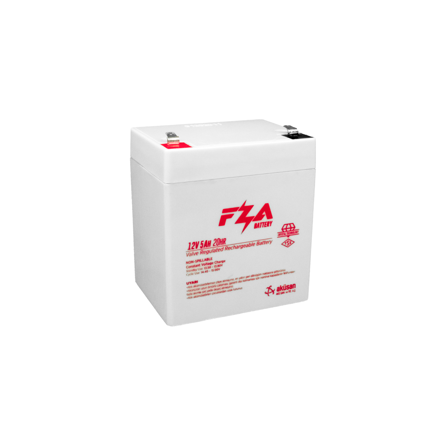 FZA 12 V 5 AH AGM Kuru Bakımsız Akü